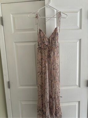 Anthropologie Pink Floral Lightweight Top